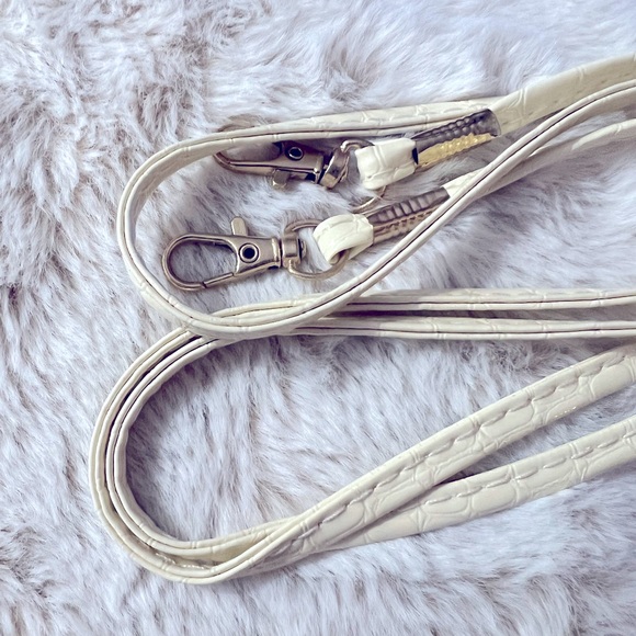 Crocodile White Coin Purse Wallet Clutch zipper Closure Womens Fashion - Picture 8 of 8